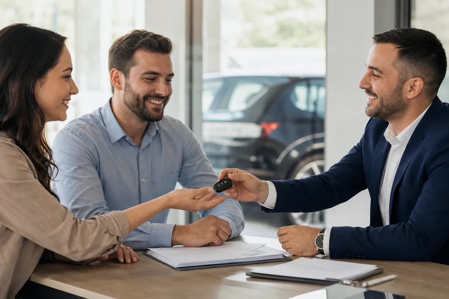 Despachante em Jequié auxiliando cliente na transferência de veículo.